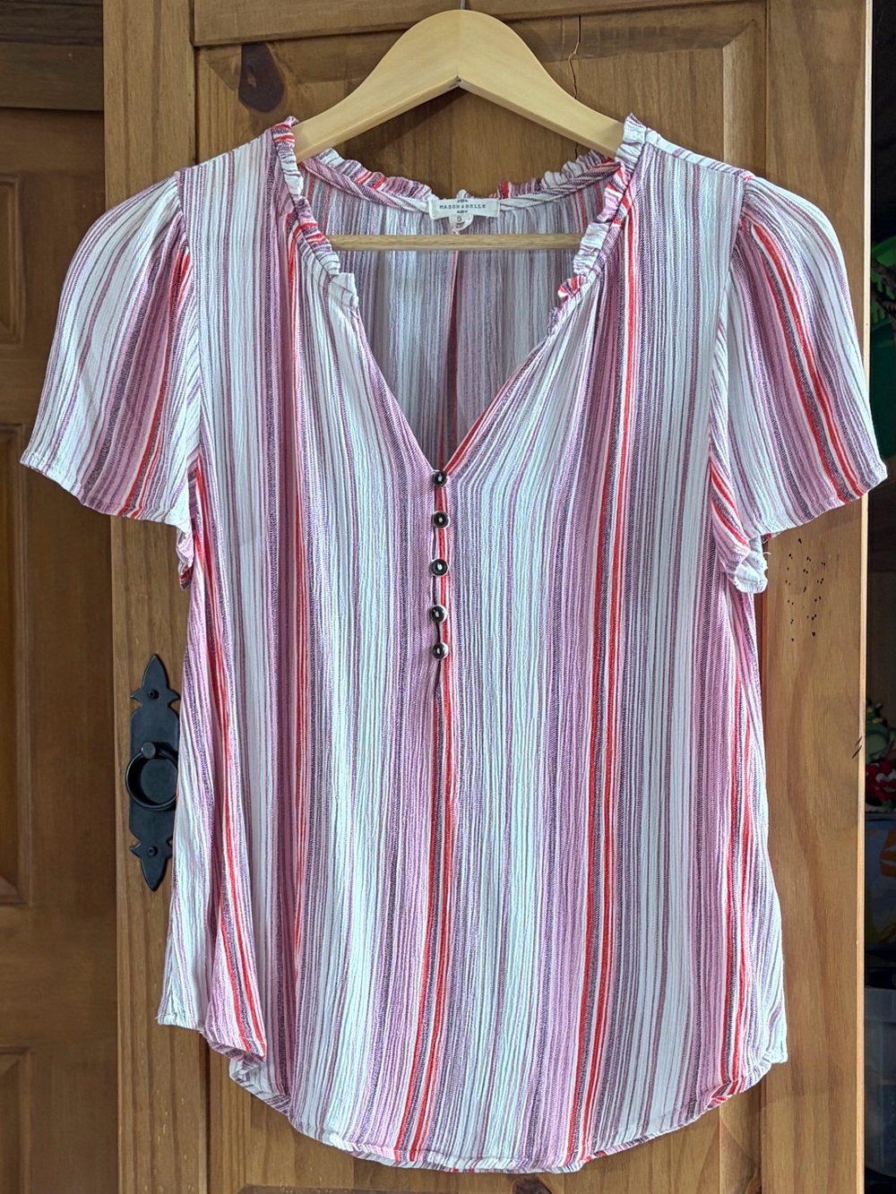 Landon Flutter Sleeve Top– Size Small